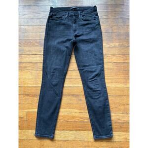 HUDSON Los Angeles 'Barbara' Super Skinny Black Jeans sz 26